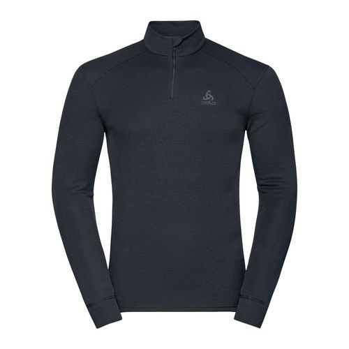 Fahrrad Unterhemd Odlo ACTIVE WARM BL TOP Turtle Neck Half Zip Langarm Unterhemd 2025