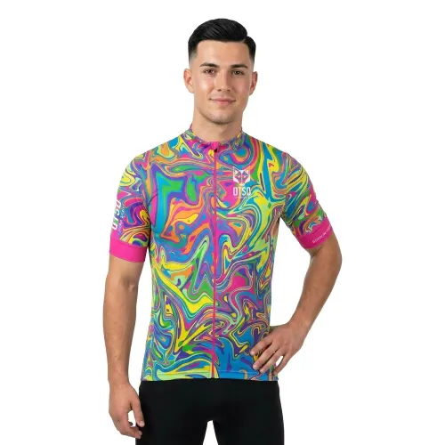 Fahrradtrikots kurzarm Otso Psychedelic