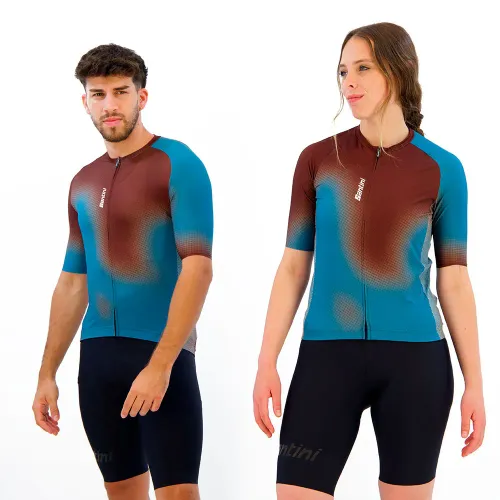 Fahrradtrikots kurzarm Santini Aura