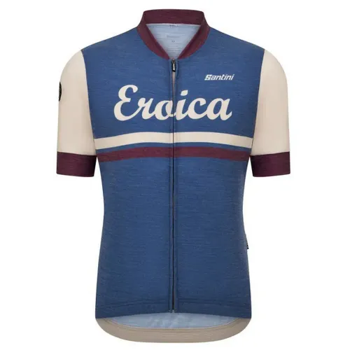 Fahrradtrikots kurzarm Santini Eroica Iris