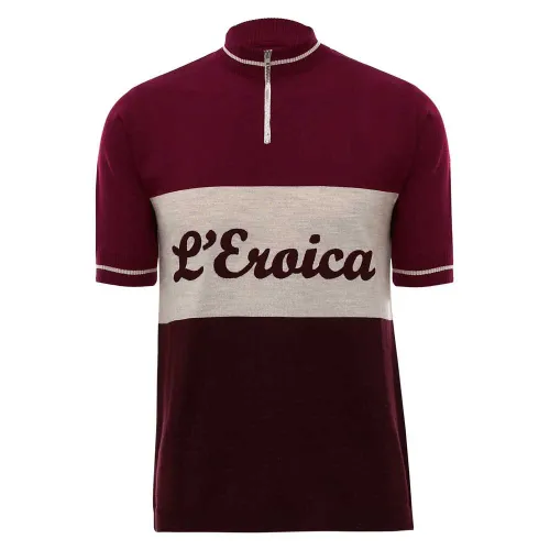 Fahrradtrikots kurzarm Santini Eroica Official Wool 0
