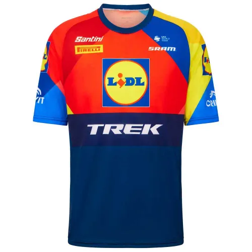 Fahrradtrikots kurzarm Santini LIDL-Trek 2025