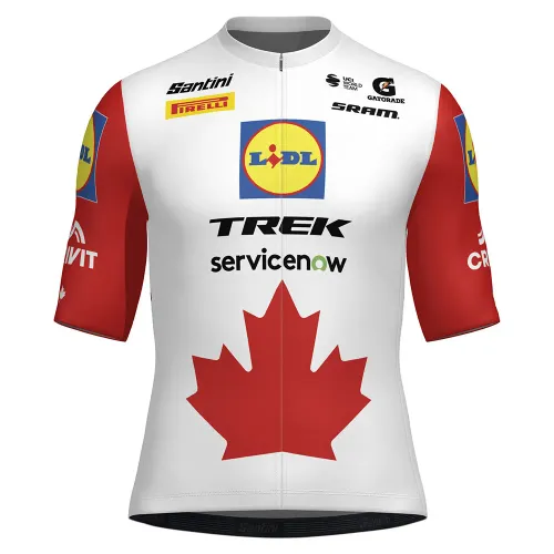 Fahrradtrikots kurzarm Santini Lidl Trek Canadian National Champion 2026