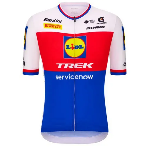 Fahrradtrikots kurzarm Santini LIDL Trek Czech Republic National Champion