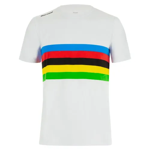 Fahrradtrikots kurzarm Santini Official UCI Rainbow 2025