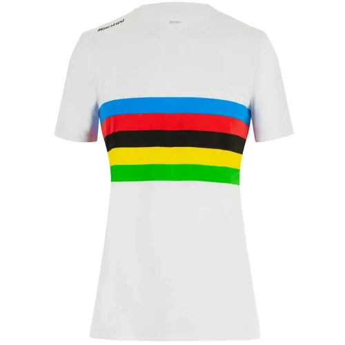 Fahrradtrikots kurzarm Santini Official UCI Rainbow 2025