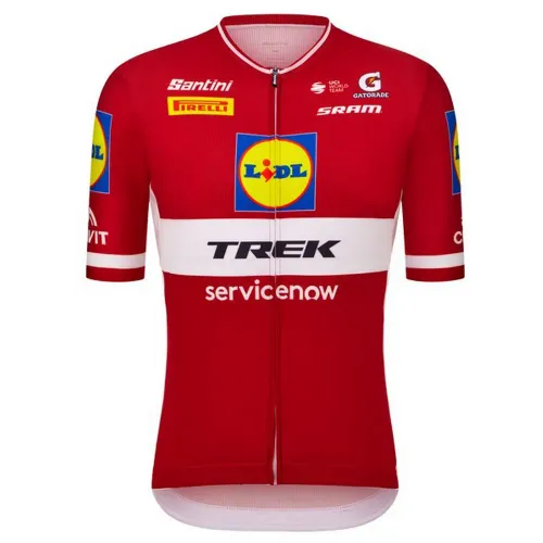 Fahrradtrikots kurzarm Santini Team LIDL Trek Latvia National Champion Jersey