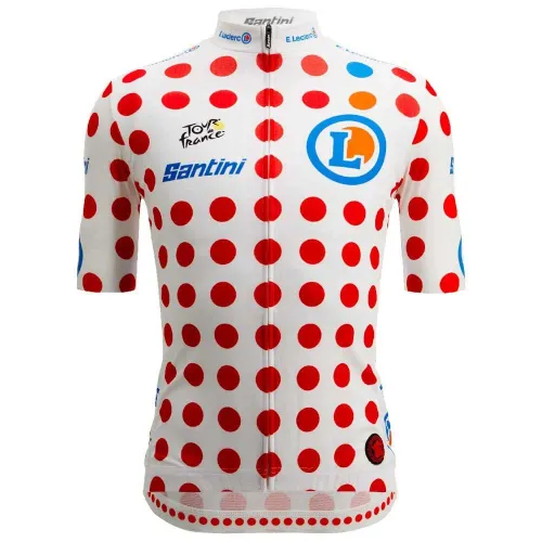 Fahrradtrikots kurzarm Santini Tour De France Polka Dot 2025