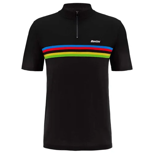 Fahrrad T-Shirt Santini UCI World Champion Poloshirt 0