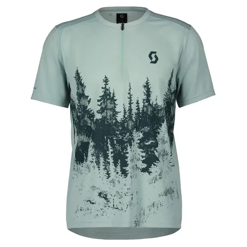 Fahrradtrikots kurzarm Scott Trail Flow Zip Kurzarm Enduro Trikot