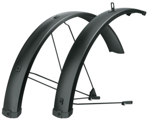 Schutzblech Fahrrad SKS Germany BLUEMELS 75 U BLACK MATT SET 2023
