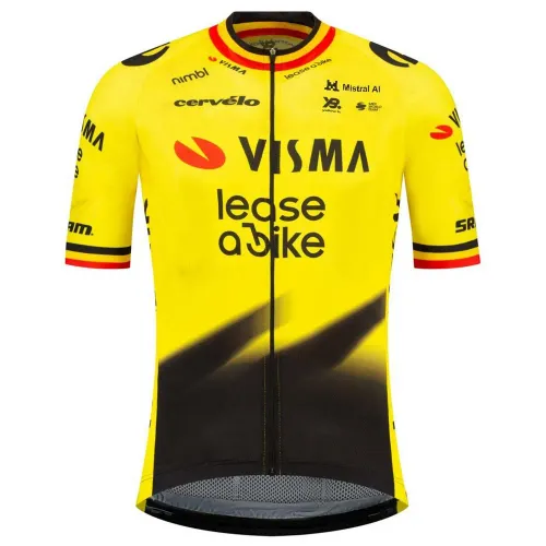 Fahrradtrikots kurzarm Team Visma | Lease a Bike Replica Former Belgian Campion 2026