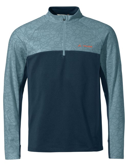 Fahrrad T-Shirt VAUDE Men's Virt QZip LS Shirt II 2022