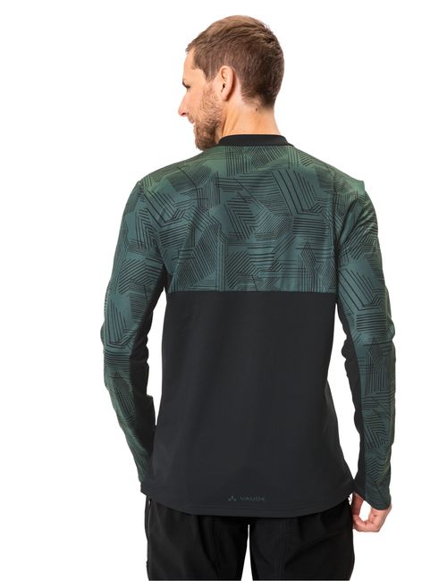 Fahrrad T-Shirt VAUDE Men's Virt QZip LS T-Shirt 2021