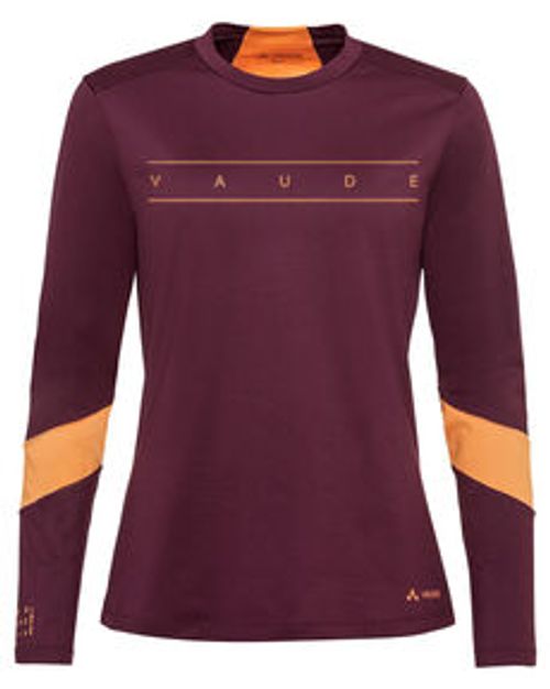 Fahrradtrikots langarm VAUDE Qimsa Logo Radtrikot 0