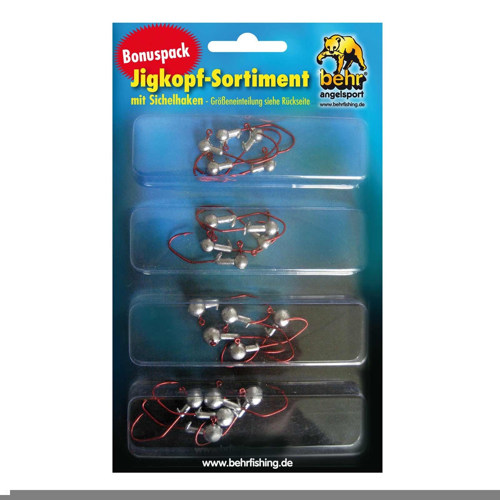 Behr Jighaken Behr Jigkopf Set 2 20 Stück Gewicht: 2g / 3g / 4g / 5g