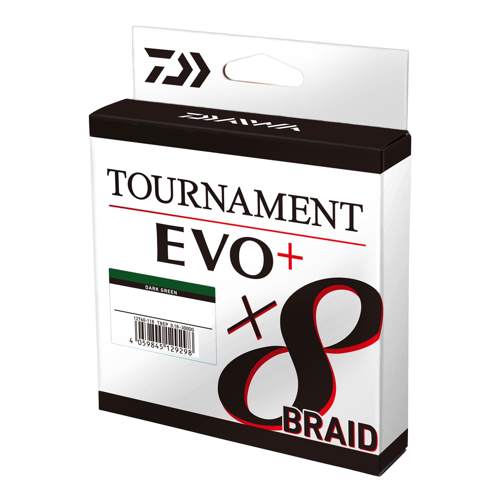 undefined Tournament X8 Braid EVO+ 270m Dunkelgrün geflochtene Angelschnur