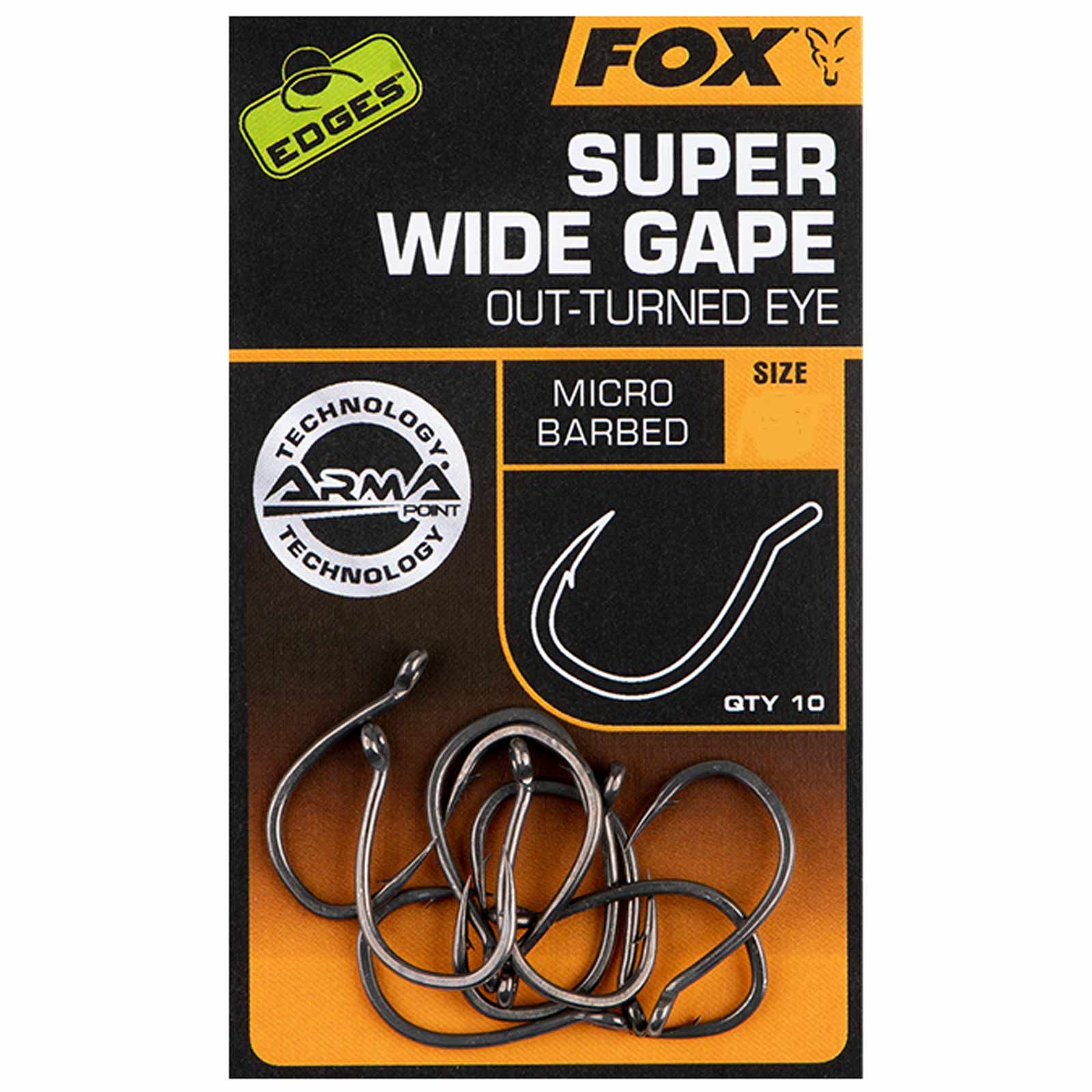 undefined Edges Armapoint Super Wide Gape (Outturned Eye) Hooks X10 Karpfenhaken