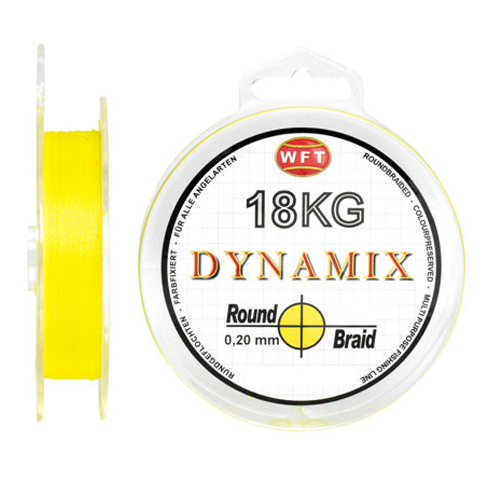 undefined KG Dynamix Round Yellow Geflochtene Angelschnur