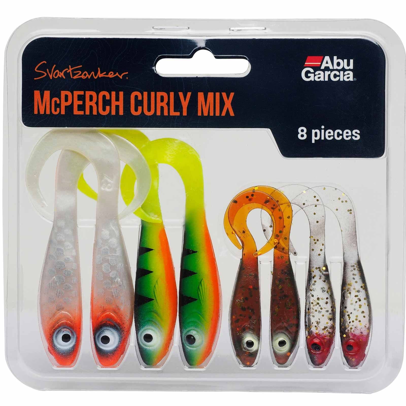 Abu Garcia Svartzonker McPerch Curly Mix – Gummiköder Set