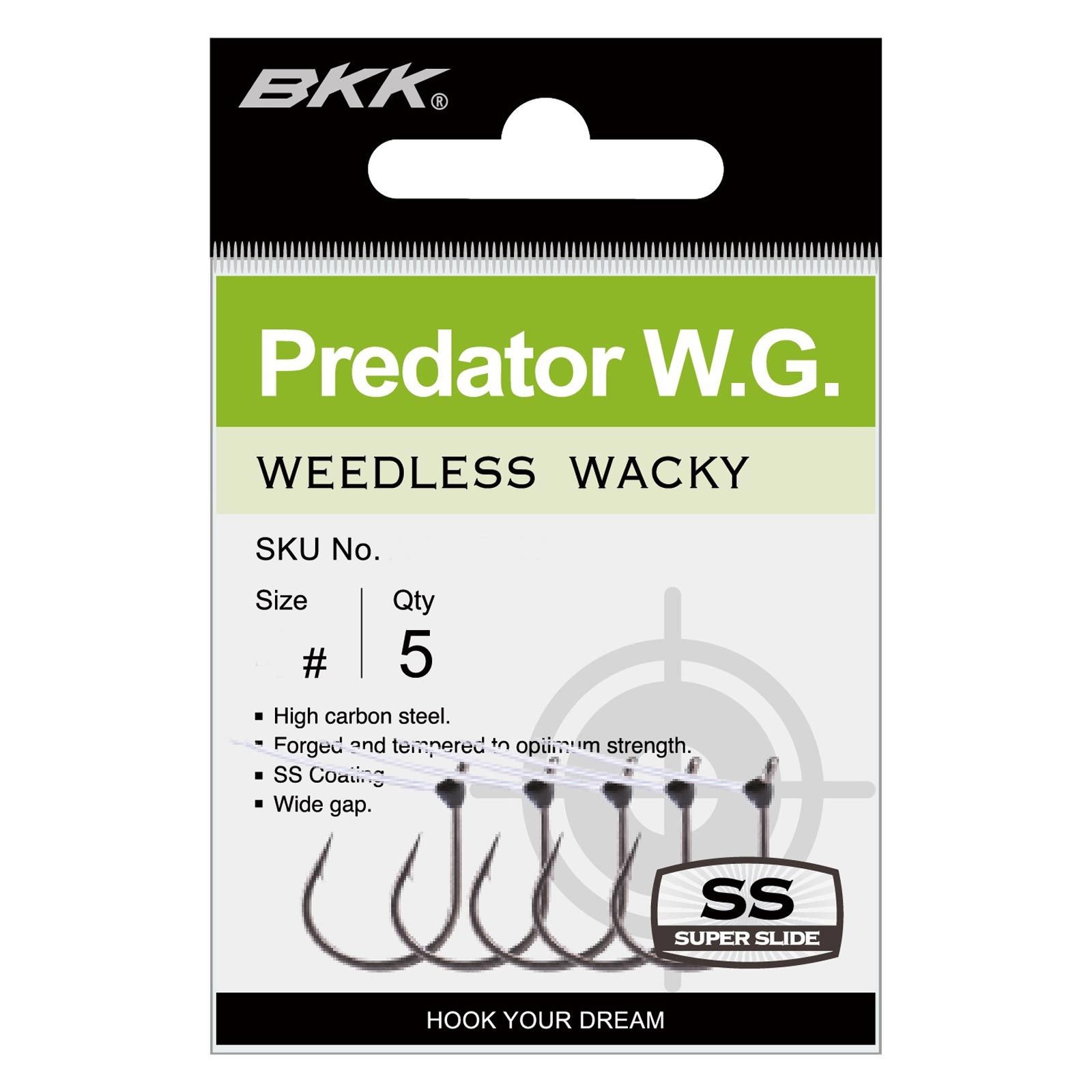 BKK Predator W.G. Weedless Finesse-Einzelhaken