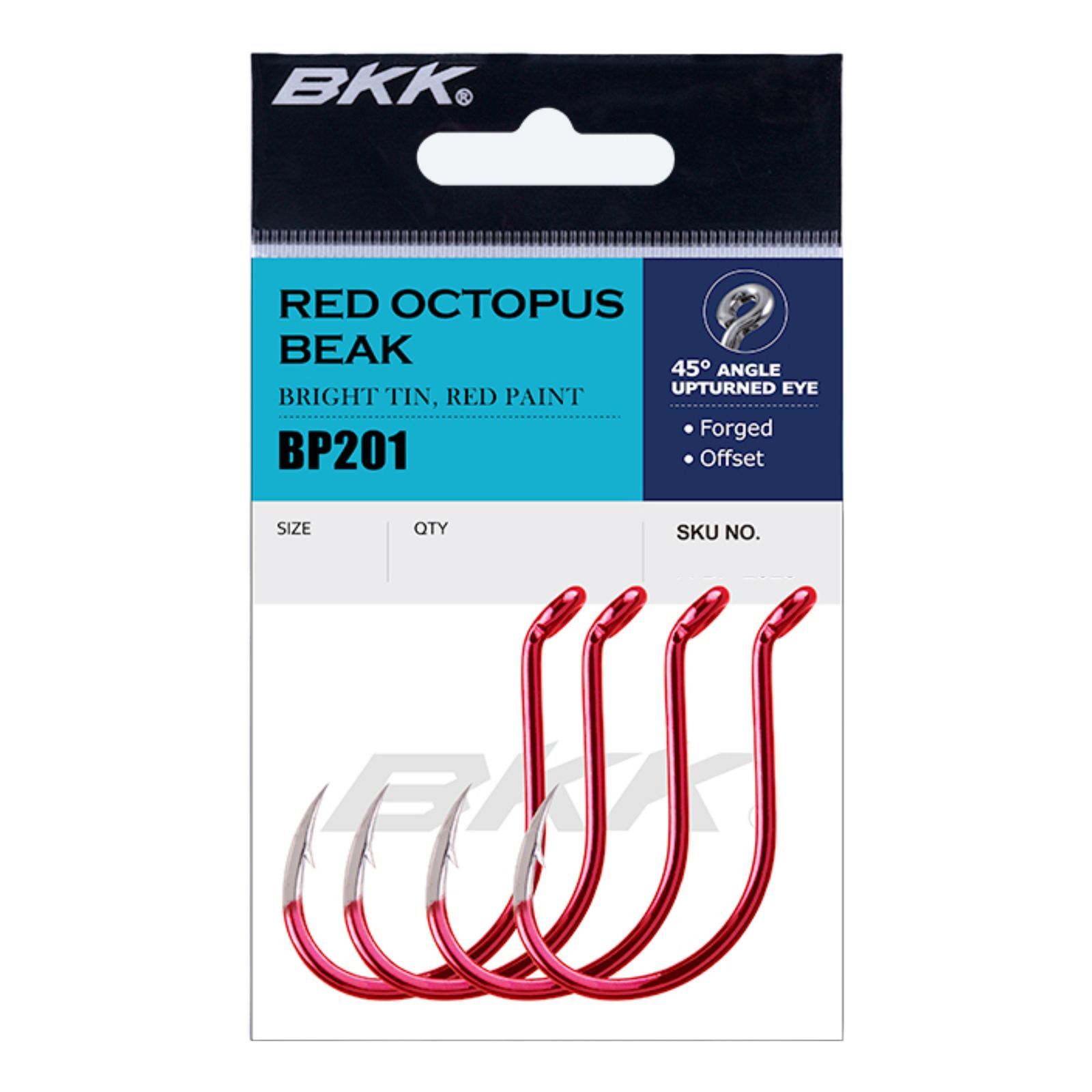 BKK Red Octopus Beak Bright Tin Red Angelhaken