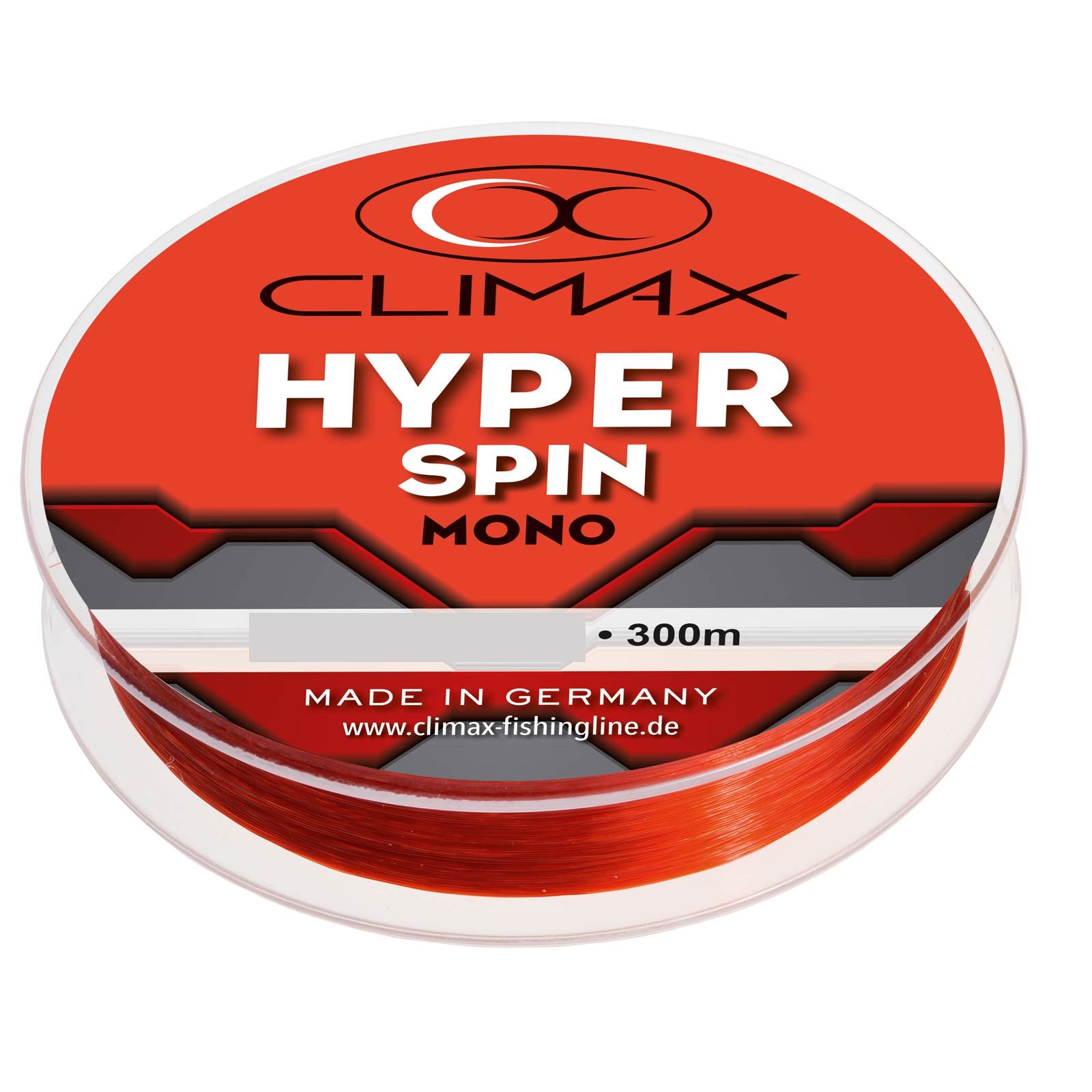 Monofile Schnur Climax Hyper Spin Rot