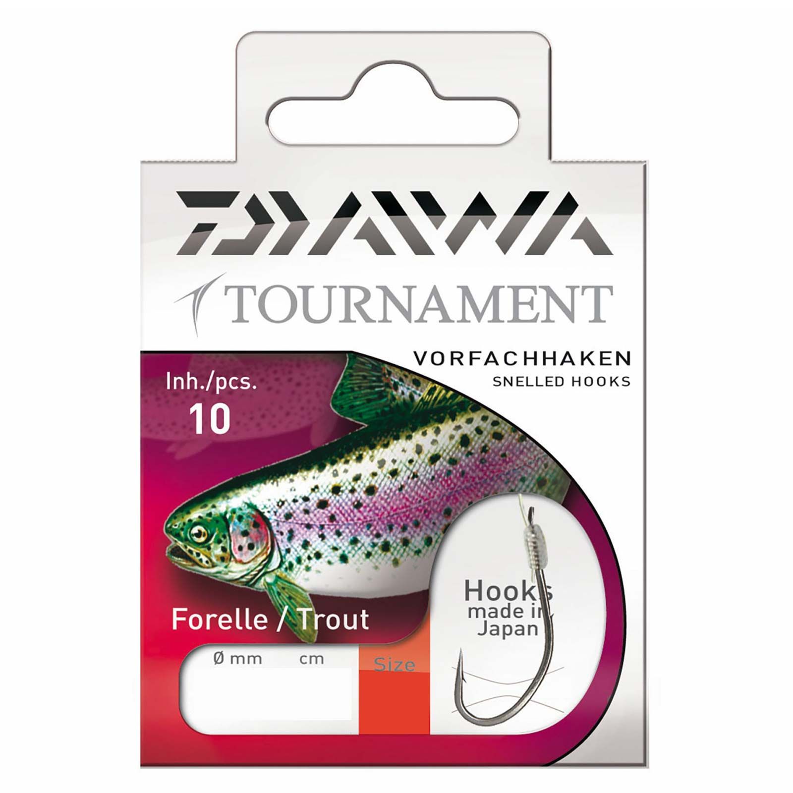 Daiwa Tournament Forellenhaken Gebundene Vorfachhaken