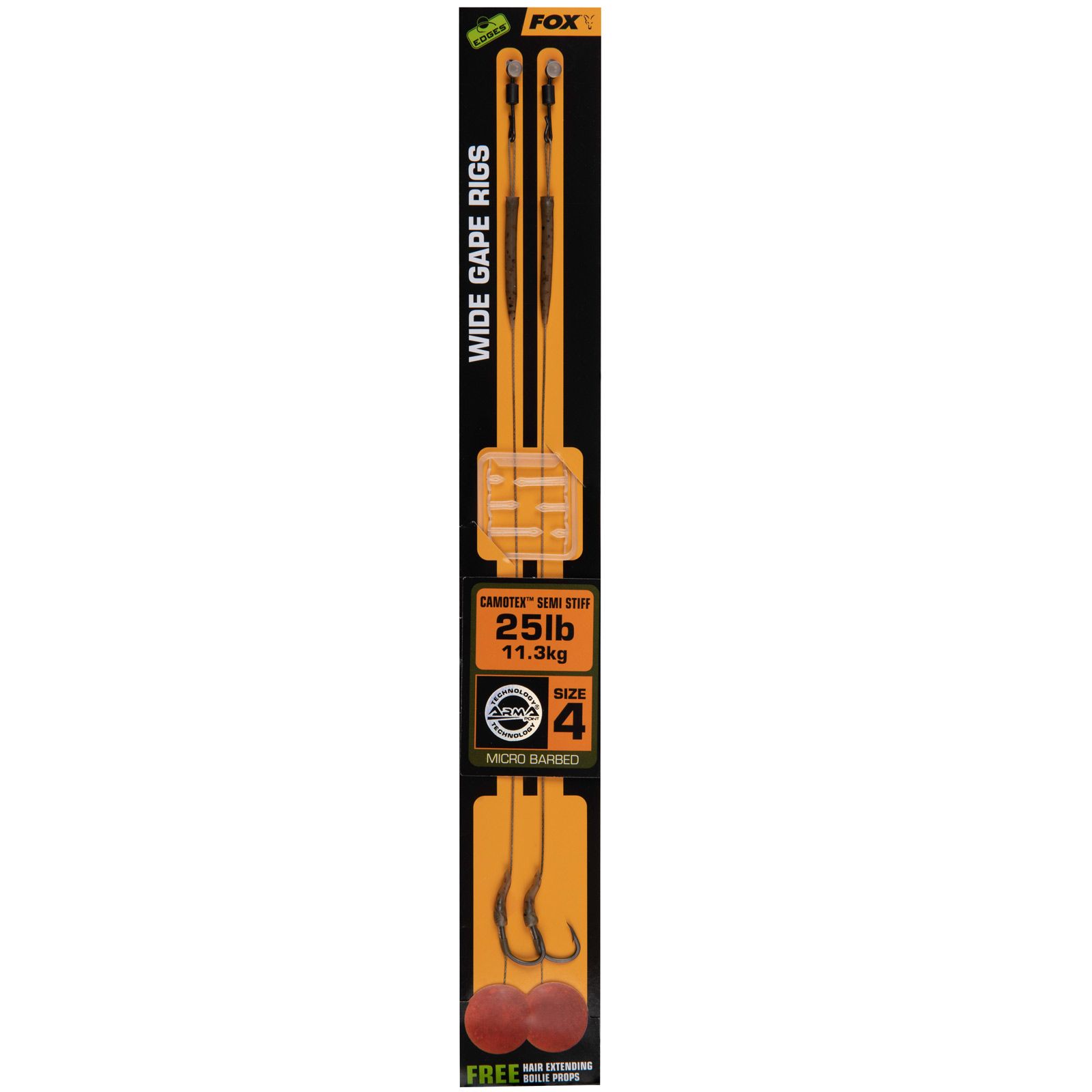 Karpfenhaken Fox Edges Wide Gape Camotex Semi Stiff (Bild 2)