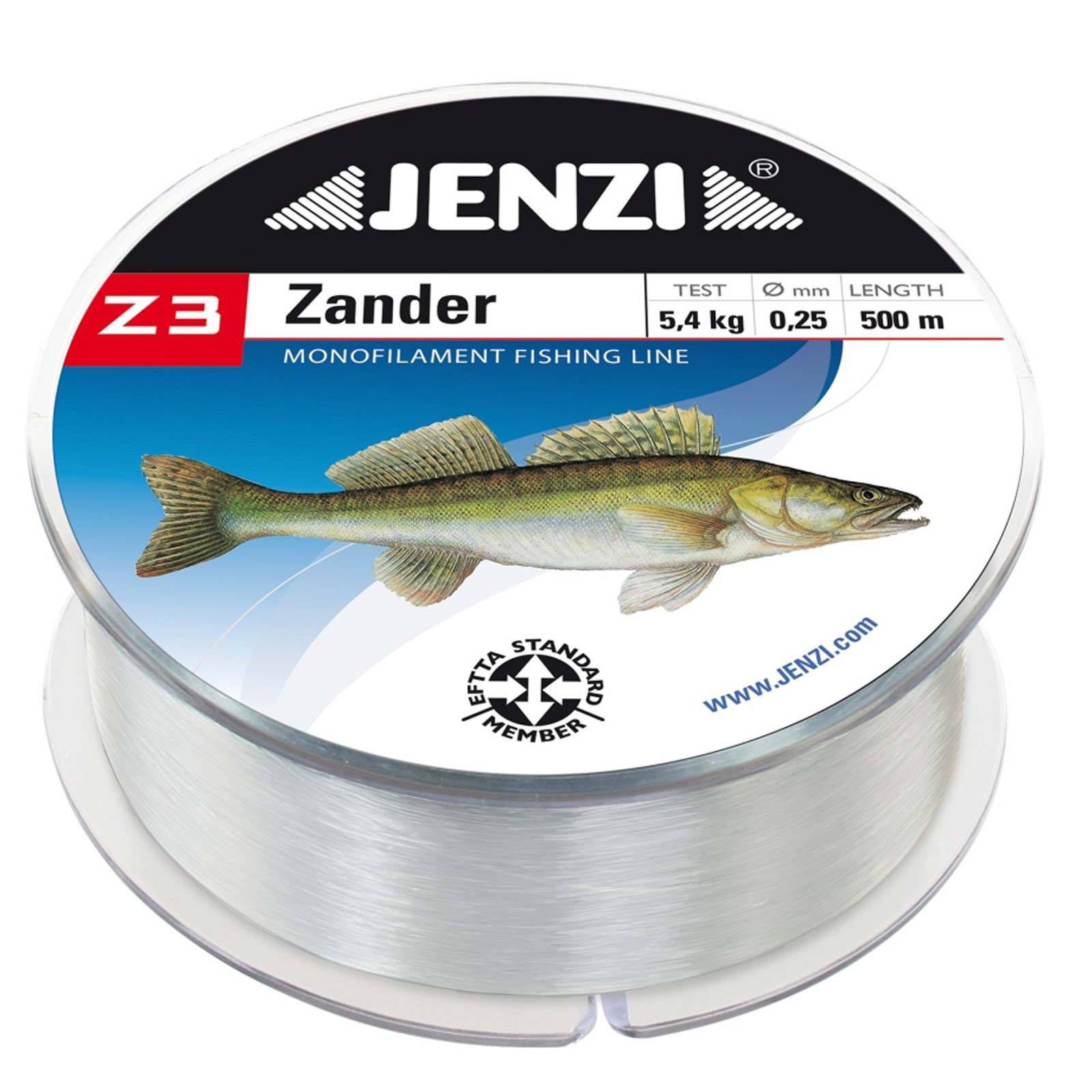 Jenzi Z3 Line Zander 500m 0,28mm 5,6kg Monofile Angelschnur