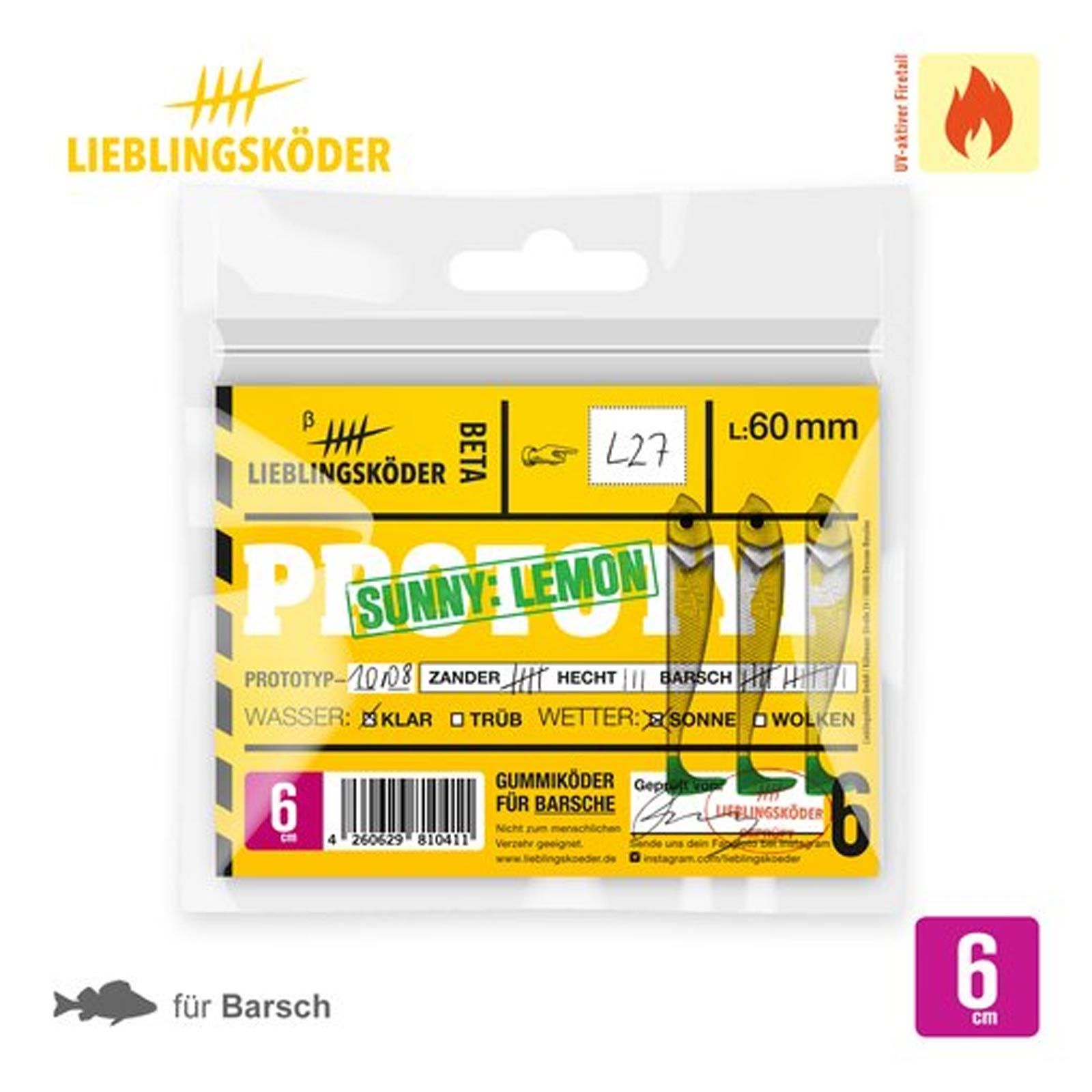 Gummifische Lieblingsköder 6 cm (Bild 36)