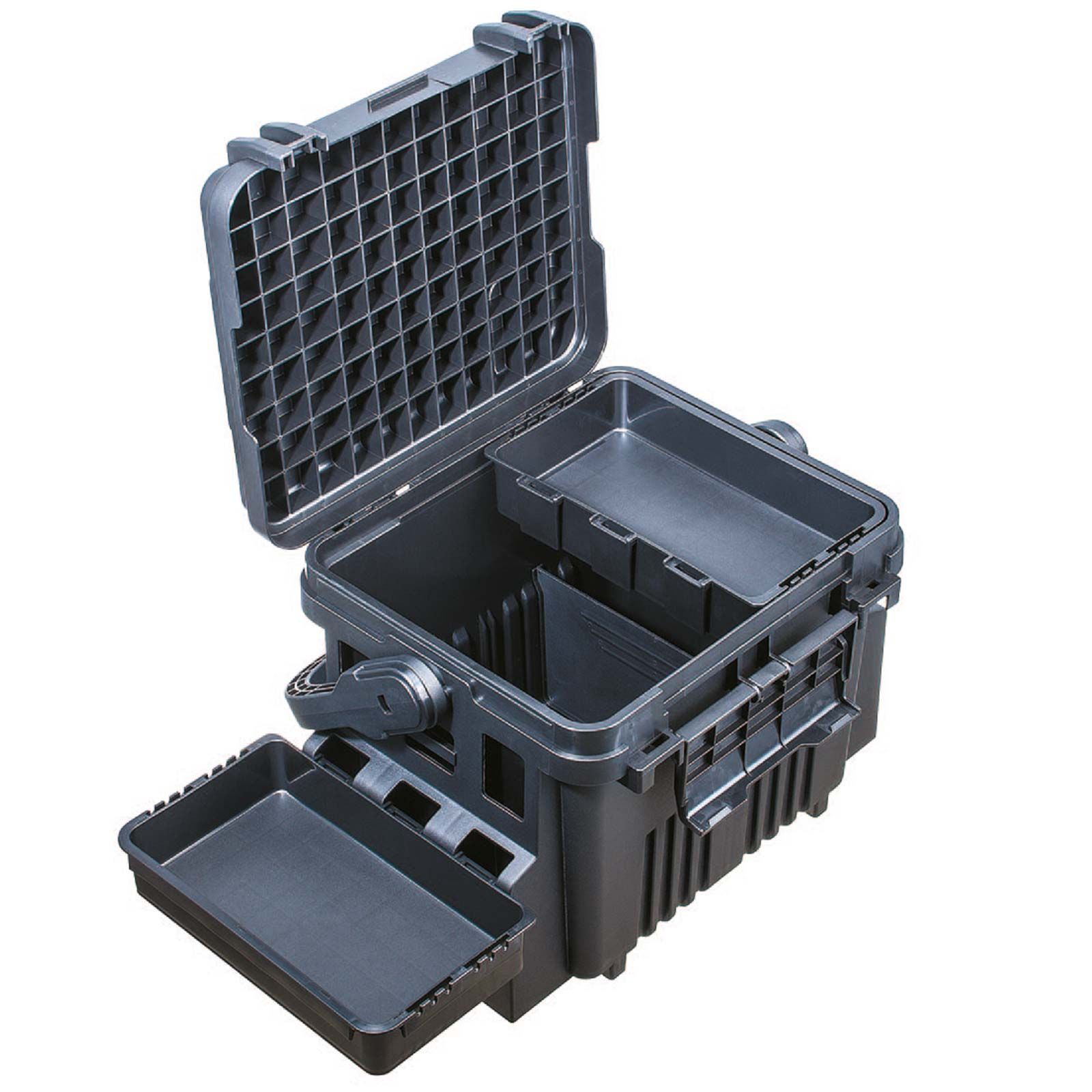 Meiho Multifunktionsbox schwarz Angelkoffer