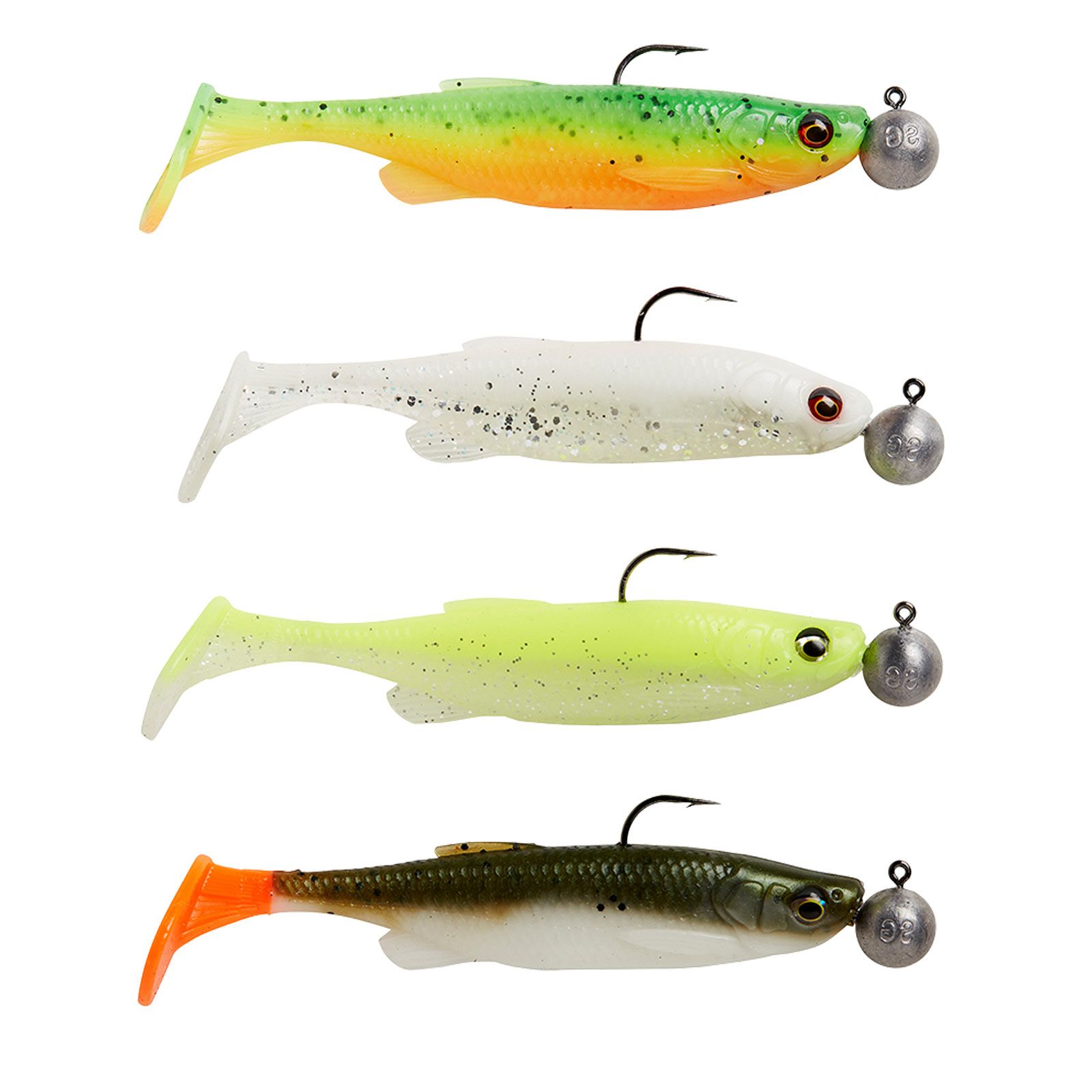 Savage Gear Savage gear Fat Minnow T-Tail RTF Sinking Gummifisch montiert