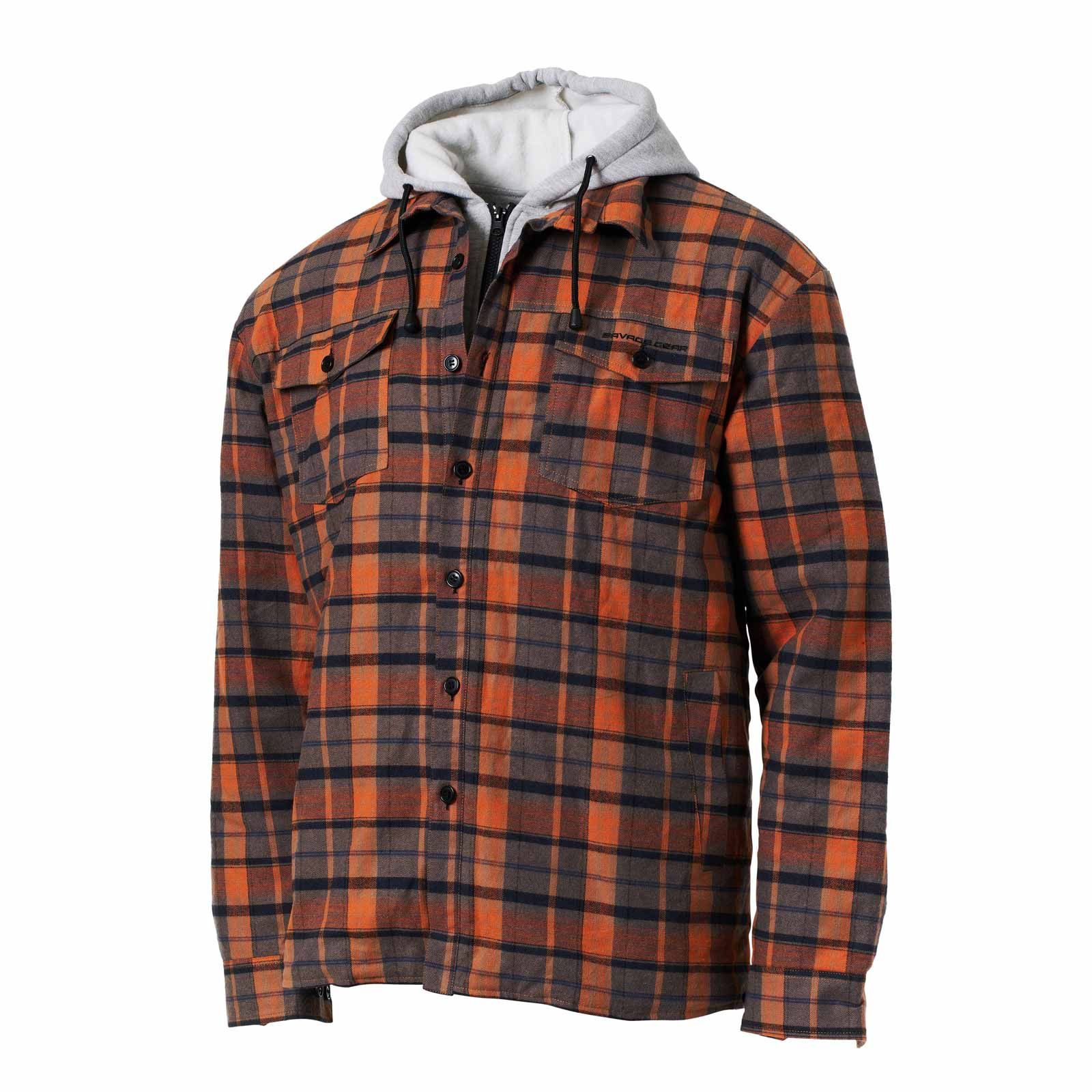 Thermobekleidung Savage Gear Twin Shirt Jacket Orange/Grey Jacke