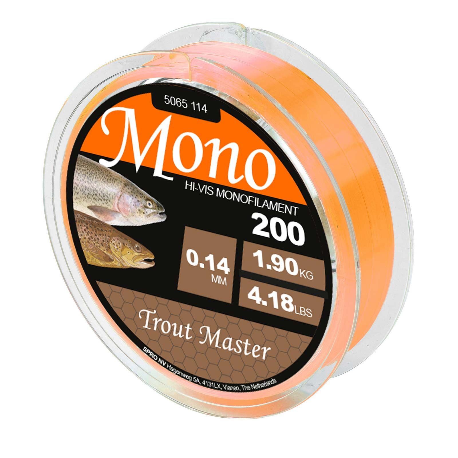 Spro Trout Master Hi-Vis Mono 200m Forellenschnur