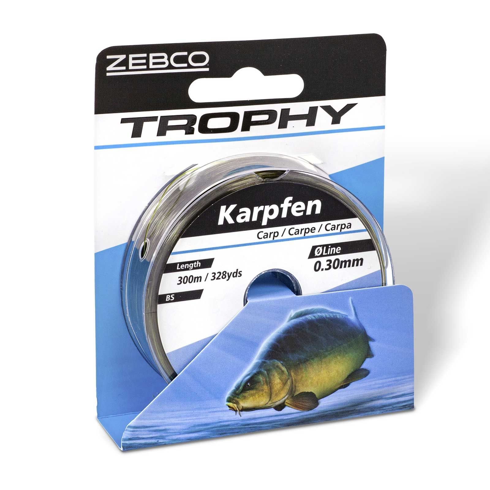 Zebco Trophy Karpfen 0,30mm 300m TOP Angelschnur