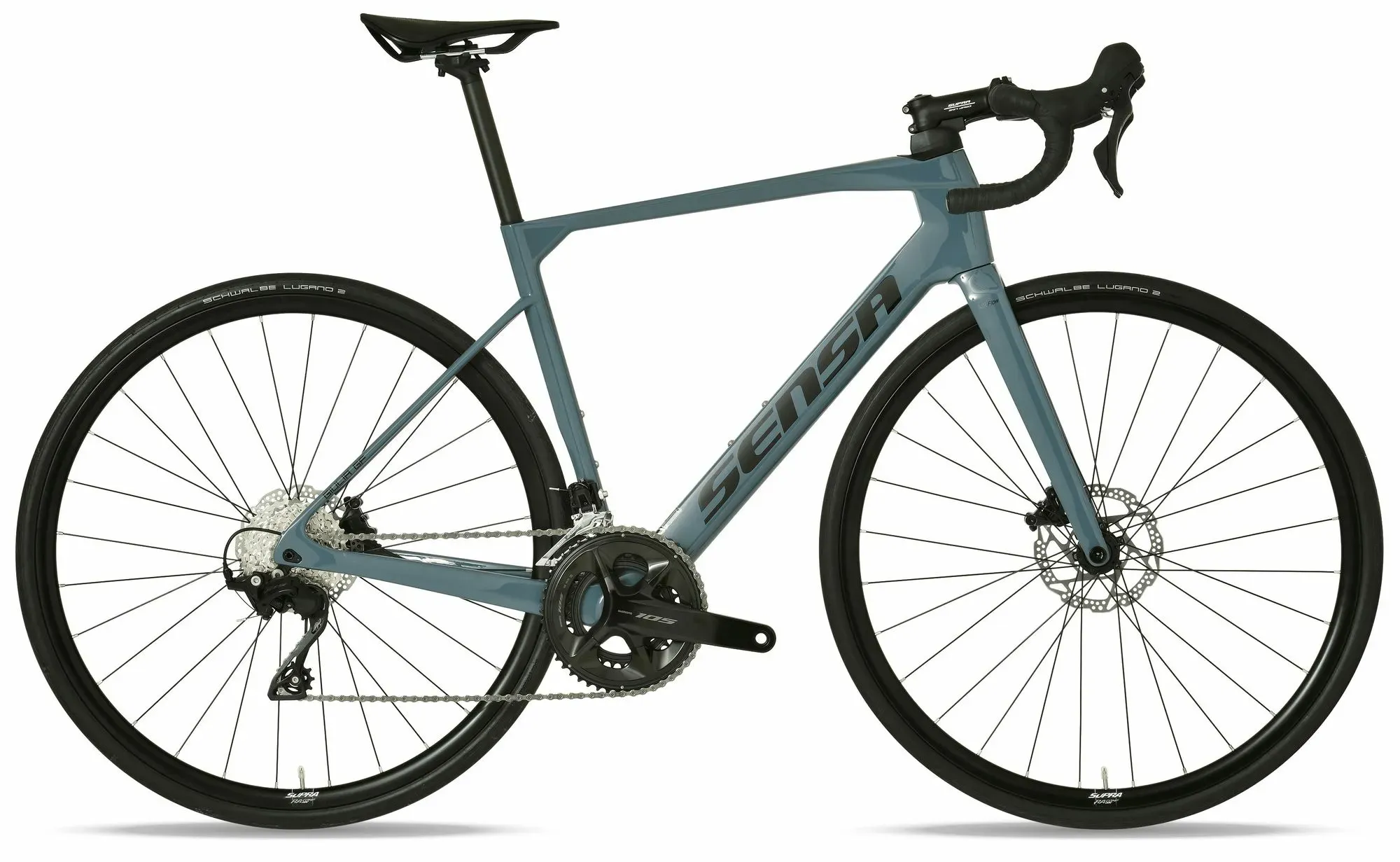 Sensa Sensa Giulia GF Comp 105 Shiny Lead Grey 2025 | 28 Zoll | Diamant (Bild 1)