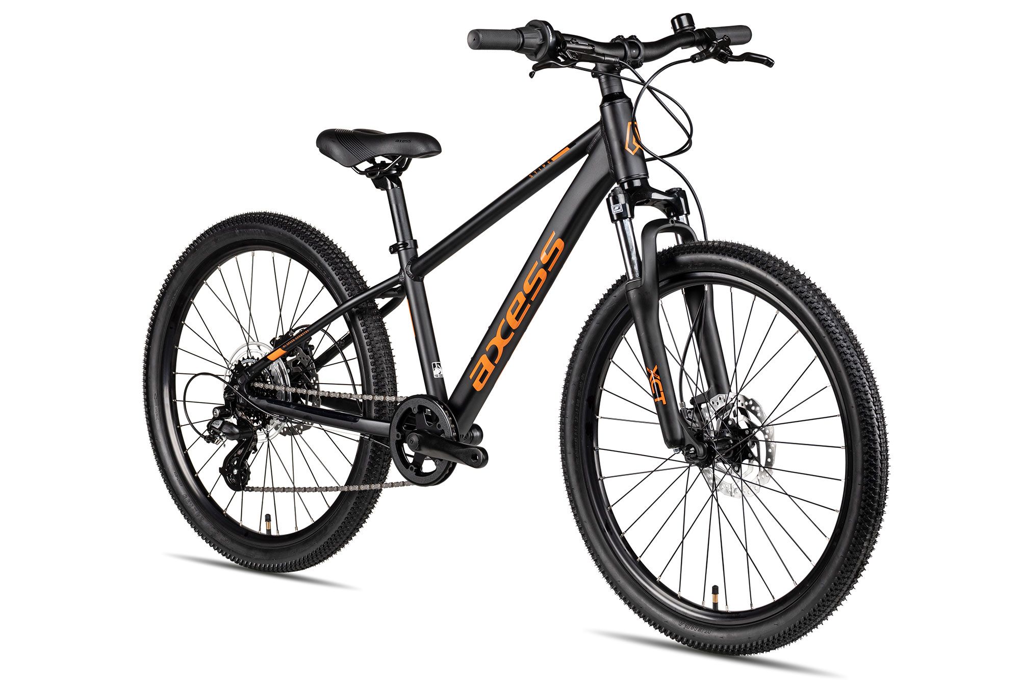 Kinderfahrrad 24 Zoll Axess Stipe 24 Pro 2026 | 24 Zoll | Diamant | 30 cm | black matt/orange black (Bild 2)