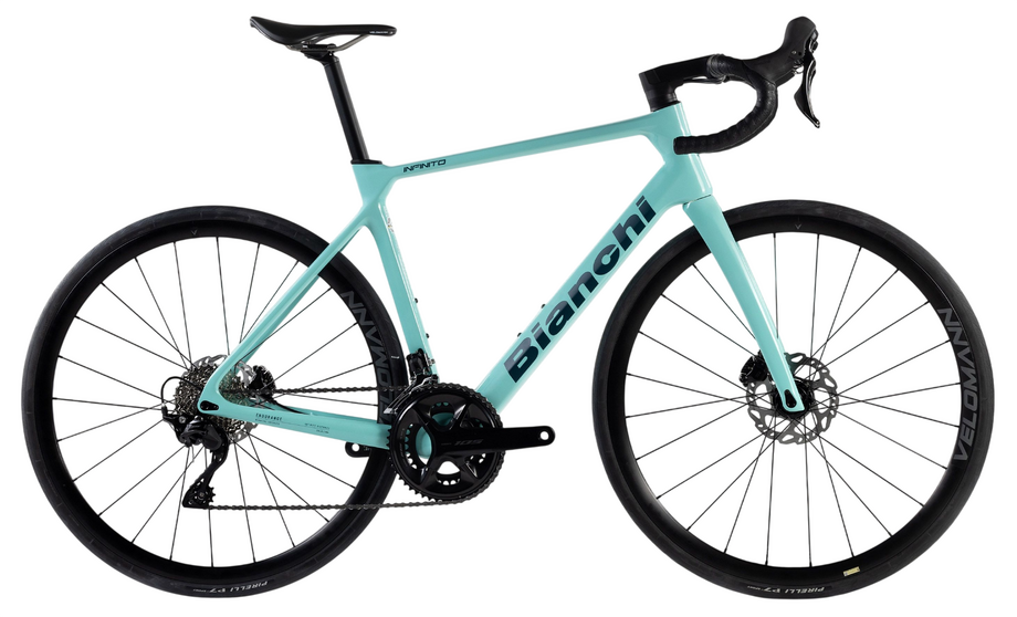 Endurance Bike Bianchi Infinito Shimano 105 Di2 2026 | 28 Zoll | Diamant | 57 cm | 2K / CK16 / Blue Glossy - Matt Logo (Bild 2)