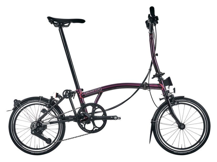 Klapprad Brompton P Line Urban 2025 | 16 Zoll | Sonstige | Mid | Amethyst Lacquer, Glossy / Titanium Black, Matt (Bild 2)