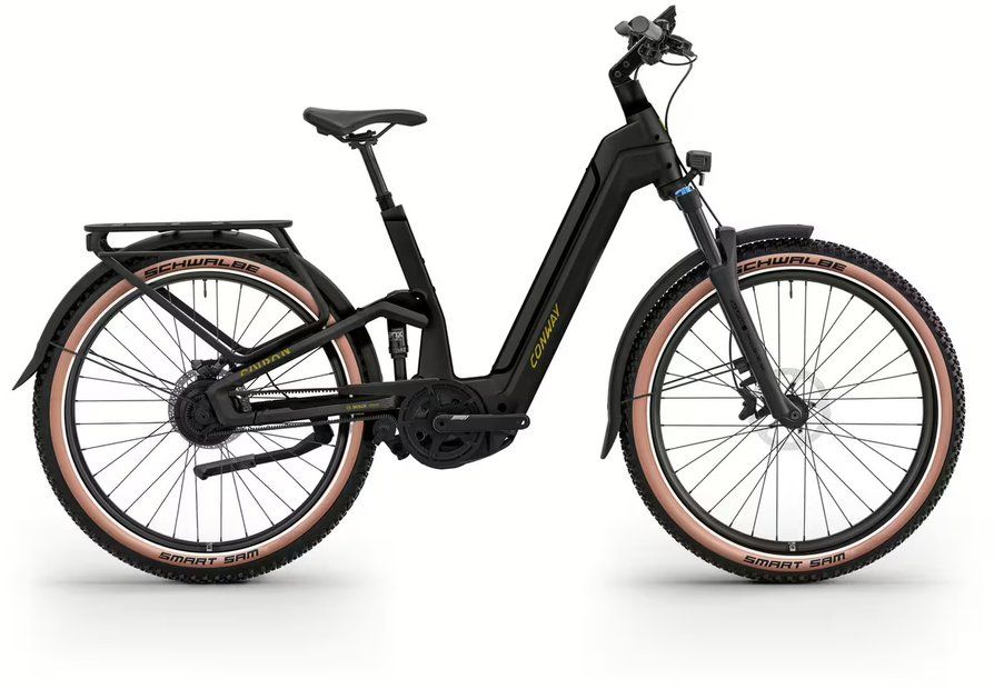 E-Stadtrad Conway Cairon C FS 2.0 B 2026 | 800 Wh | 27,5 Zoll | Tiefeinsteiger | S / 42 cm | black - gold (Bild 1)