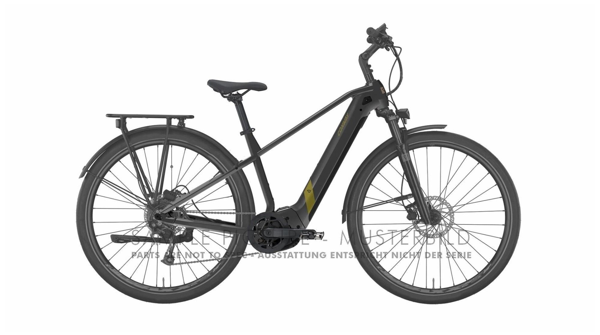 E-Bike Tourenrad Conway Cairon T 5.0 2023 | 750 Wh | 28 Zoll | Diamant | 45 cm | shadowgrey metallic matt / bronze metallic (Bild 1)