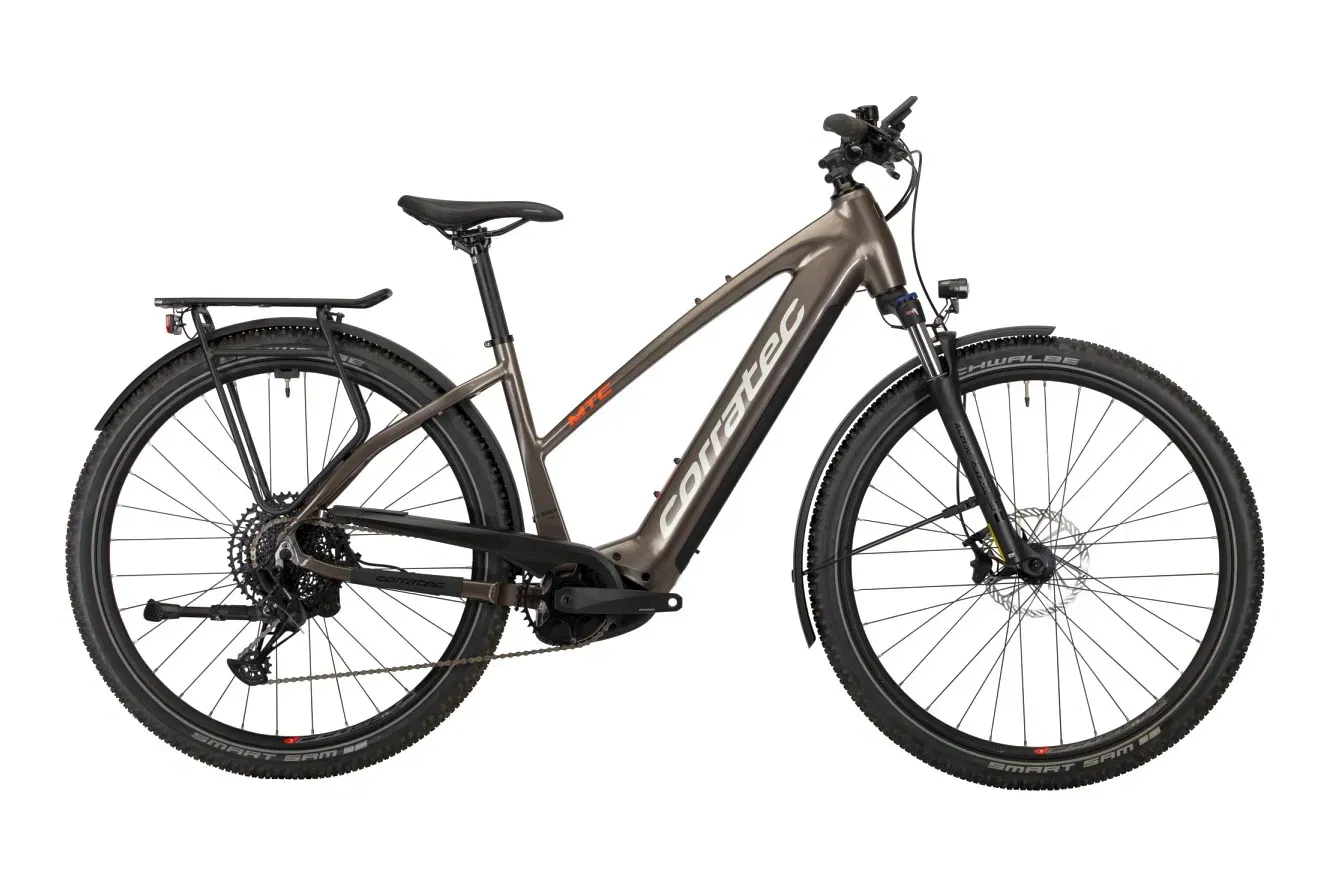 E-Cross Country Bike Corratec E-Power MTC Elite 12S SE 3.0 2024 | 750 Wh | 29 Zoll | Trapez | 49 cm | met. gray blue/ wine red/ light blue/ silver (Bild 1)