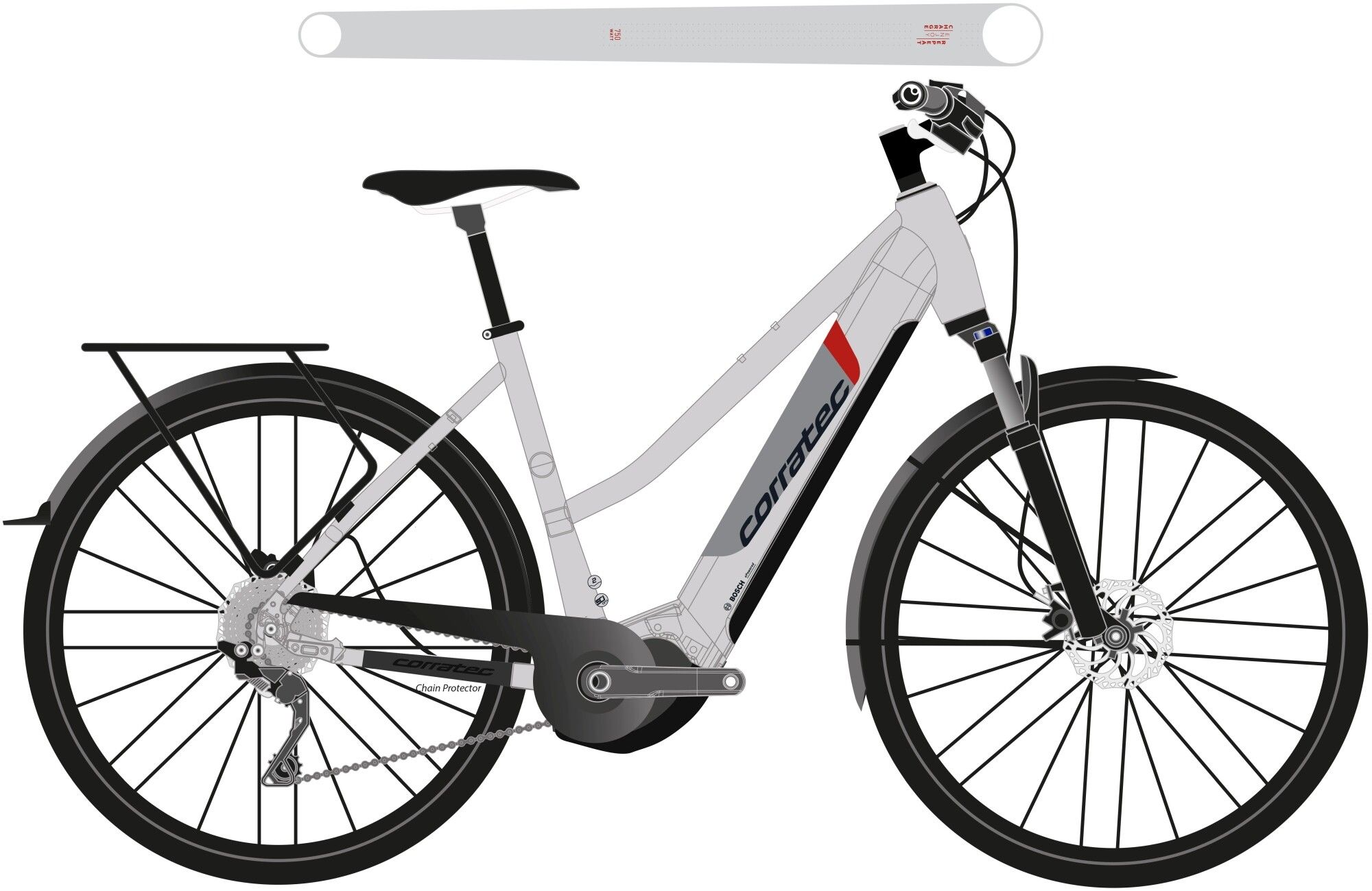 Corratec Corratec E-Power Trapez 28 2023 | 750 Wh | 28 Zoll | Trapez (Bild 1)