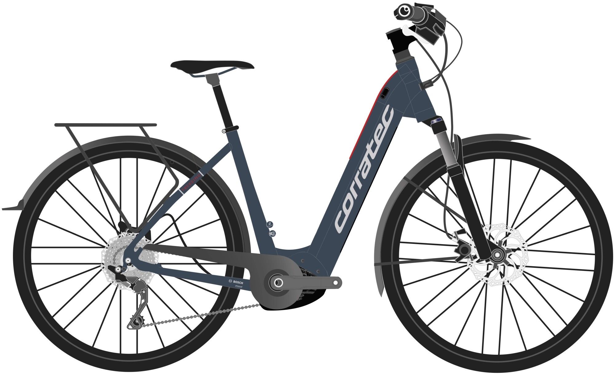 E-Bike Tourenrad Corratec E-Power Trekking 28 P6 8S Wave 2023 | 625 Wh | 28 Zoll | Tiefeinsteiger (Bild 1)