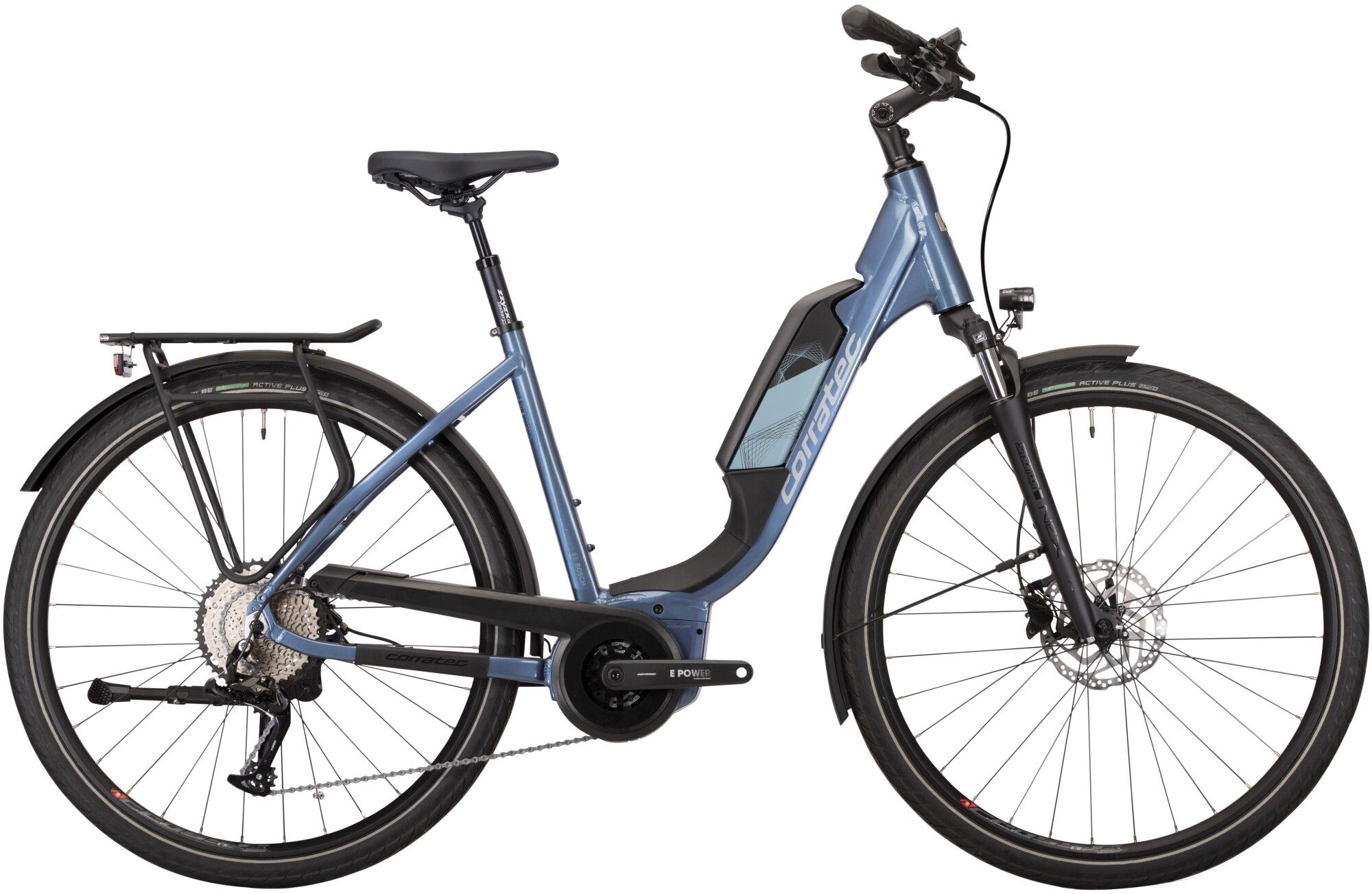 E-Bike Tourenrad Corratec E-Power Urban 28 Fusion Tube AP5 12S Wave 2023 | 500 Wh | 28 Zoll | Tiefeinsteiger