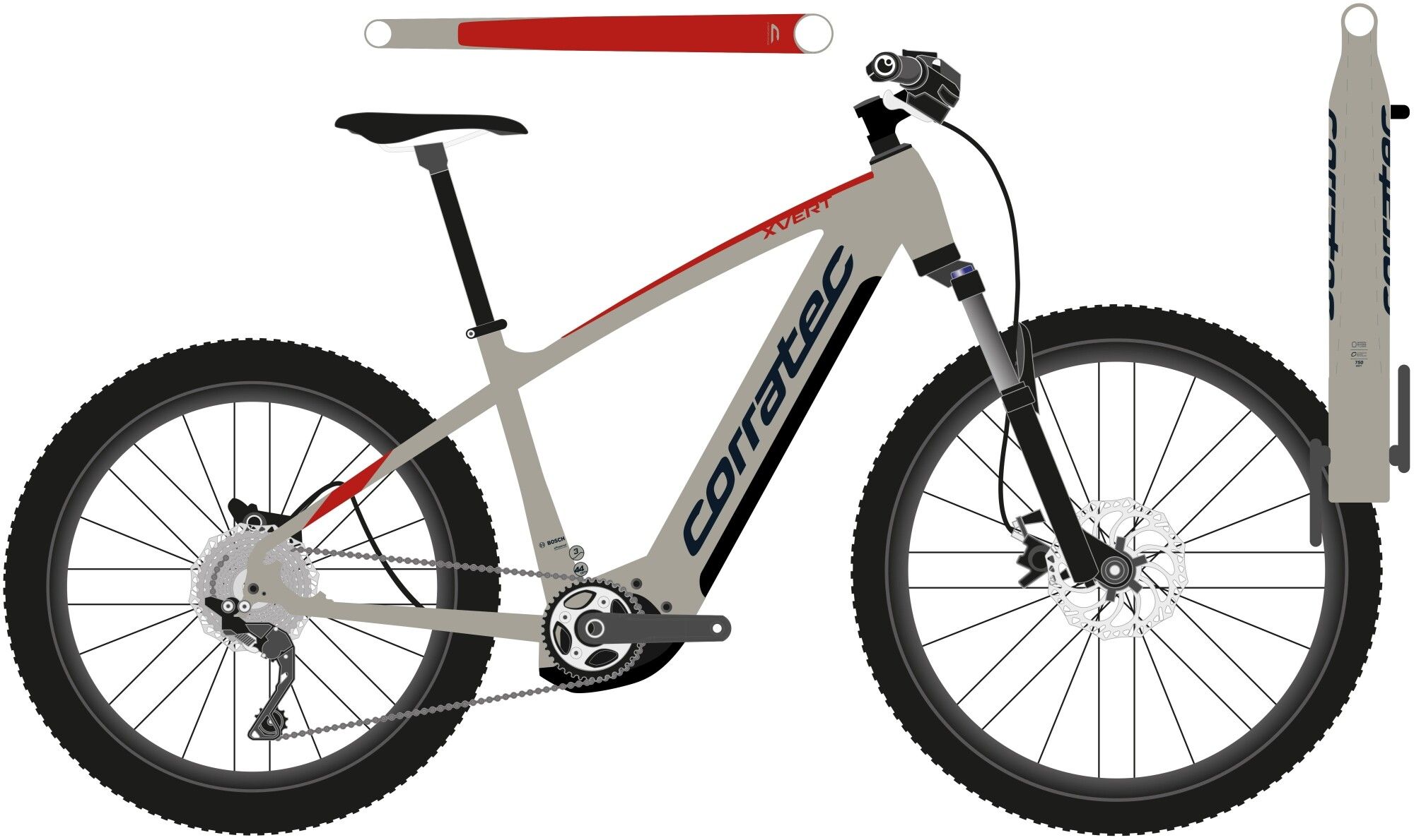 Corratec Corratec E-Power X Vert Pro Gent 2023 | 750 Wh | 29 Zoll | Diamant (Bild 1)