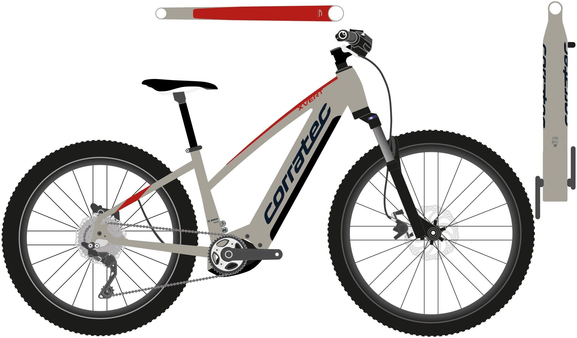 Corratec Corratec E-Power X-Vert Pro 2023 | 750 Wh | 29 Zoll | Trapez (Bild 1)