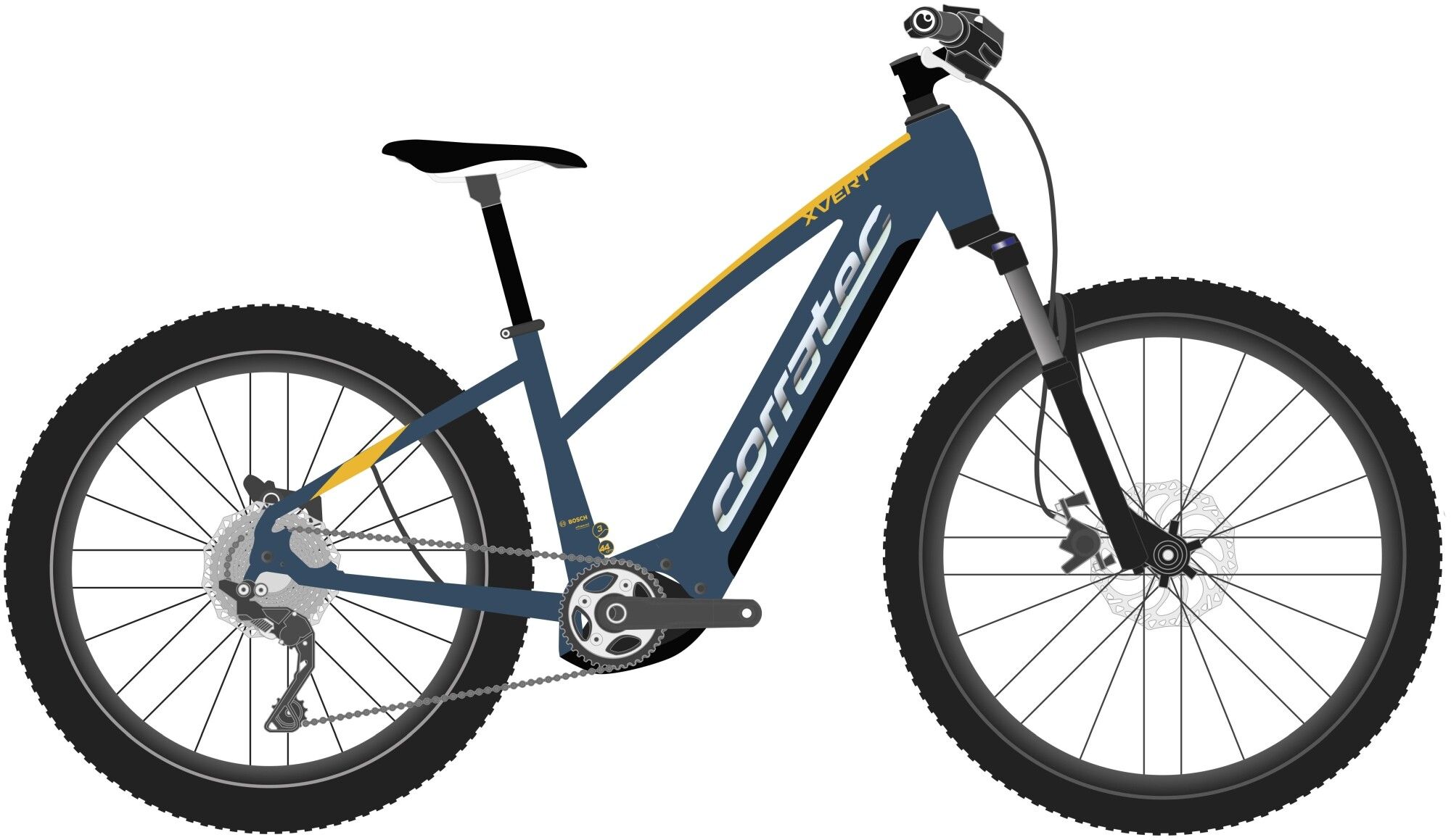 E-Trailbike Corratec E-Power X Vert Race 2023 | 625 Wh | 29 Zoll | Trapez