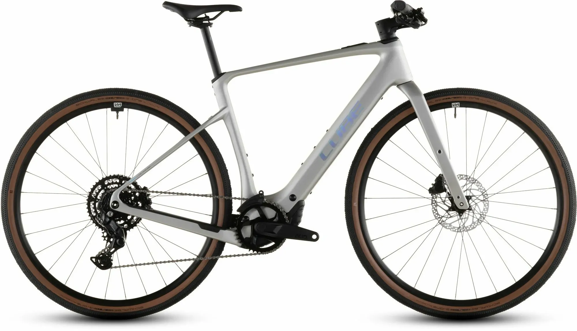 Gravel E-Bike Cube Nulane Hybrid C:62 Race 400X 2026 | 400 Wh | 28 Zoll | Diamant | XL / 58 cm | sleekgrey´n´prism (Bild 1)